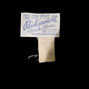 Black shirt unisex Tru-West Rock mount Ranch Wear size 38